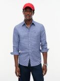 Μπλε Gingham Oxford Πουκάμισο Σε κανονική Γραμμή  Άνδρες