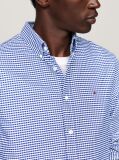 Μπλε Gingham Oxford Πουκάμισο Σε κανονική Γραμμή  Άνδρες