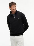Black Quarter-Zip Fleece Sweatshirt  Men