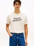 Μπεζ T-Shirt Με Λογότυπο Και Κλασική Λαιμόκοψη  Άνδρες