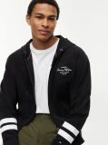 Μαύρο Hoody Με Nautical Λογότυπο Και Φερμουάρ  Άνδρες