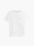 Άσπρο Βαμβακερό T-Shirt Με Πίσω Λογότυπο  Άνδρες