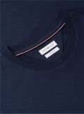 Μπλε Βαμβακερό T-Shirt Με Wavy Πίσω Σημαία  Άνδρες