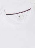 Άσπρο Βαμβακερό T-Shirt Με Wavy Πίσω Σημαία  Άνδρες