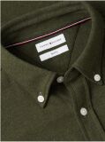 Green Slim Fit Knit Pique Shirt  Men