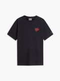 Μαύρο T-Shirt Με Κλασική Λαιμόκοψη Και Πίσω Σχέδιο  Άνδρες
