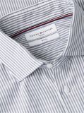 Blue Slim Fit Oxford Stripe Shirt  Men