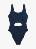 Blue Original Cutout Swimsuit  Women