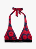 Multi Original Logo Print Halterneck Bikini Top  Women