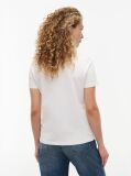 Άσπρο T-Shirt Από Οργανικό Βαμβάκι Με Λογότυπο  Γυναίκες