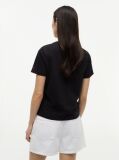 Μαύρο T-Shirt Με Κλασική Λαιμόκοψη Και Λογότυπο  Γυναίκες