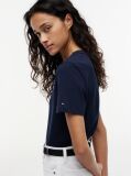 Μπλε T-Shirt Με Κλασική Λαιμόκοψη Και Λογότυπο  Γυναίκες