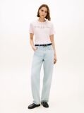 Ροζ T-Shirt Με Κλασική Λαιμόκοψη Και Λογότυπο  Γυναίκες