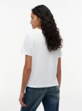Άσπρο T-Shirt Με Κλασική Λαιμόκοψη Και Λογότυπο  Γυναίκες