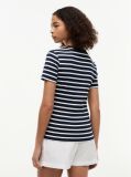 Multi Ριμπ T-Shirt Σε Slim Γραμμή Με Κεντητό Σημαιάκι  Γυναίκες