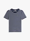 Multi Ριμπ T-Shirt Σε Slim Γραμμή Με Κεντητό Σημαιάκι  Γυναίκες