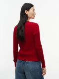 Red Fine Cable Knit Jumper  Women