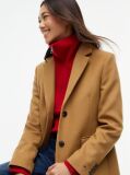 Brown Manteco Wool Blend Slim Single Breasted Coat  Women