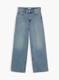 Blue Nola Low Rise Straight Faded Jeans  Women