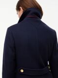 Blue Manteco Wool Blend Double Breasted Coat  Women