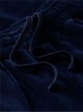 Blue Velour Mid Rise Relaxed Straight Joggers  Women