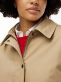 Brown Faux Fur Collar Oversized Bomber Jacket  Women