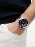 Blue Stainless Steel Watch  Men