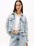 Denim Oversized Cropped Denim Trucker Τζάκετ  Γυναίκες