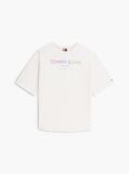 Άσπρο Oversized Βαμβακερό T-Shirt Με Ξεθωριασμένο Φινίρισμα  Γυναίκες