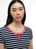 Multi Henley T-Shirt Σε Στενή Γραμμή  Γυναίκες