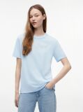 Μπλε Άνετο Βαμβακερό T-Shirt  Γυναίκες