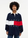 Μπλε Oversized Μπλούζα Πόλο Με Σημαία Tommy  Γυναίκες