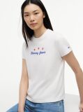 Άσπρο T-Shirt Με Στρογγυλή Λαιμόκοψη Και Μοτίβο Στην Πλάτη  Γυναίκες