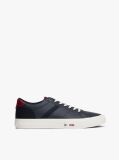 Μπλε Δερμάτινα Sneakers Με Μίξη Υφών  Άνδρες