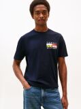 Μπλε Jersey T-Shirt Με Κλασική Λαιμόκοψη Και Λογότυπο  Άνδρες