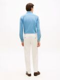 Beige Bleecker Textured Print Slim Trousers  Men