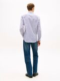 Μπλε Smart Casual Ριγέ Πουκάμισο Slim Με Τεχνολογία TH Flex  Άνδρες