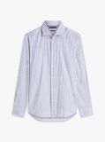 Μπλε Smart Casual Ριγέ Πουκάμισο Slim Με Τεχνολογία TH Flex  Άνδρες