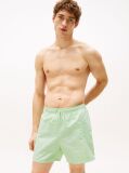 Green Signature Logo Mid Length Swim Shorts  Men