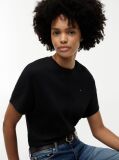 Μαύρο T-Shirt Με Κλασική Λαιμόκοψη Και Μανίκι Batwing  Γυναίκες