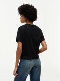 Μαύρο T-Shirt Με Κλασική Λαιμόκοψη Και Μανίκι Batwing  Γυναίκες