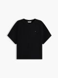 Μαύρο T-Shirt Με Κλασική Λαιμόκοψη Και Μανίκι Batwing  Γυναίκες