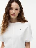 Άσπρο T-Shirt Με Κλασική Λαιμόκοψη Και Μανίκι Batwing  Γυναίκες