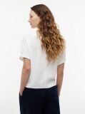 Άσπρο T-Shirt Με Κλασική Λαιμόκοψη Και Μανίκι Batwing  Γυναίκες