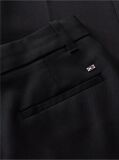 Black Wool Blend Slim Straight Leg Trousers  Women