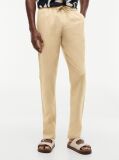 Χακί Harlem Παντελόνι Chinos Λινό Σε Tapered Γραμμή  Άνδρες