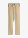 Χακί Harlem Παντελόνι Chinos Λινό Σε Tapered Γραμμή  Άνδρες