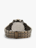 Blue Blue Dial Grey Chain-Link Chronograph Watch  Men