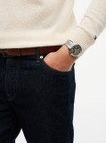 Grey Black Dial Gold-Plated Chronograph Watch  Men