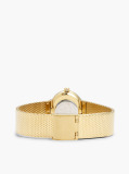 Gold Gold Plated Crystal-Embellished Mesh Strap Watch  Women